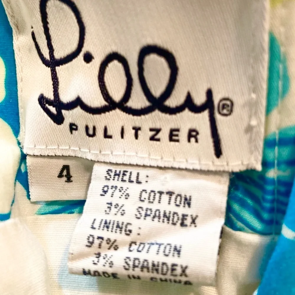 Lilly Pulitzer Vintage Lazy Daisy Strapless Dress size women’s 4 - white label - Picture 6 of 6